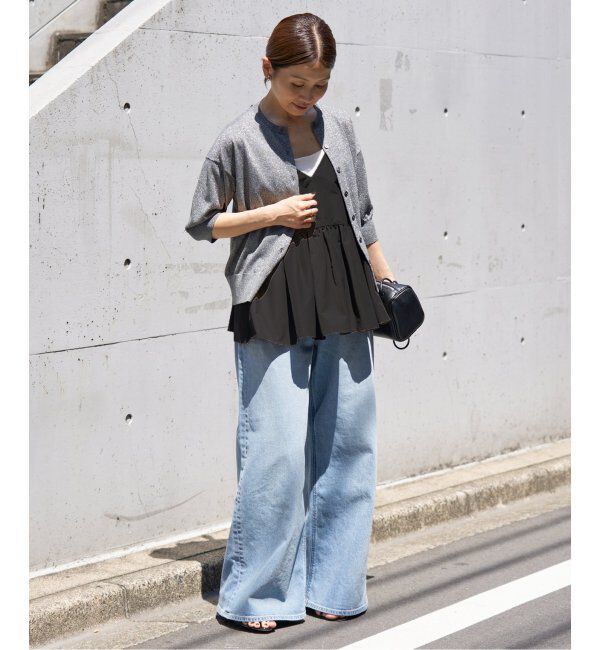 IENA「《追加2》LEVITAクルーカーディガン」|カーディガン|