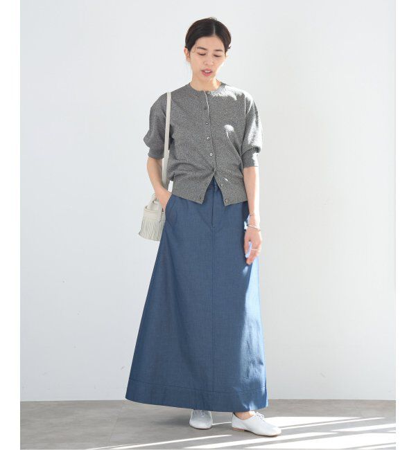 IENA「《追加2》LEVITAクルーカーディガン」|カーディガン|