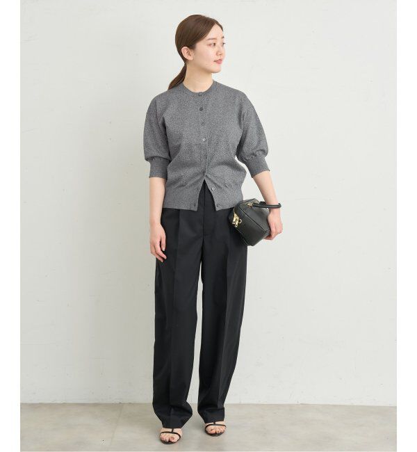 IENA「《追加2》LEVITAクルーカーディガン」|カーディガン|