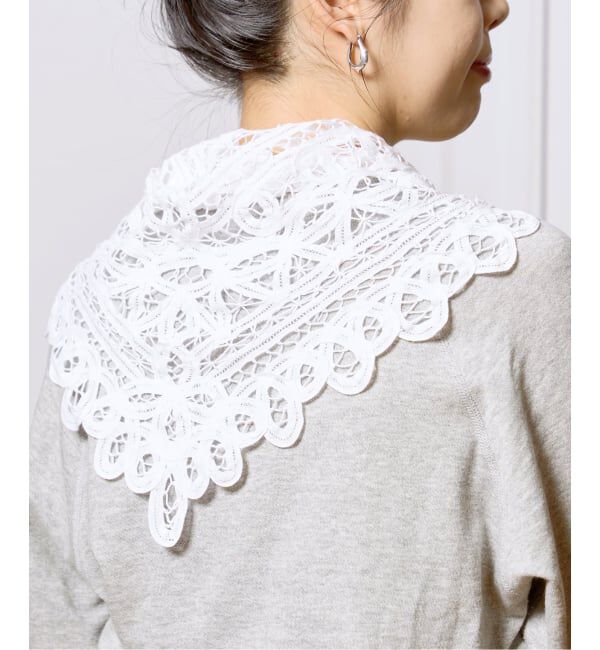 IENA LA BOUCLE「《追加》IENA LA BOUCLE バテンレースバブーシュカ」|バンダナ・スカーフ|