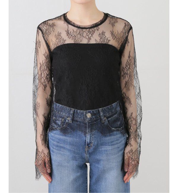 IENA「Maison IENAリバーレースTブラウス」|シャツ・ブラウス|