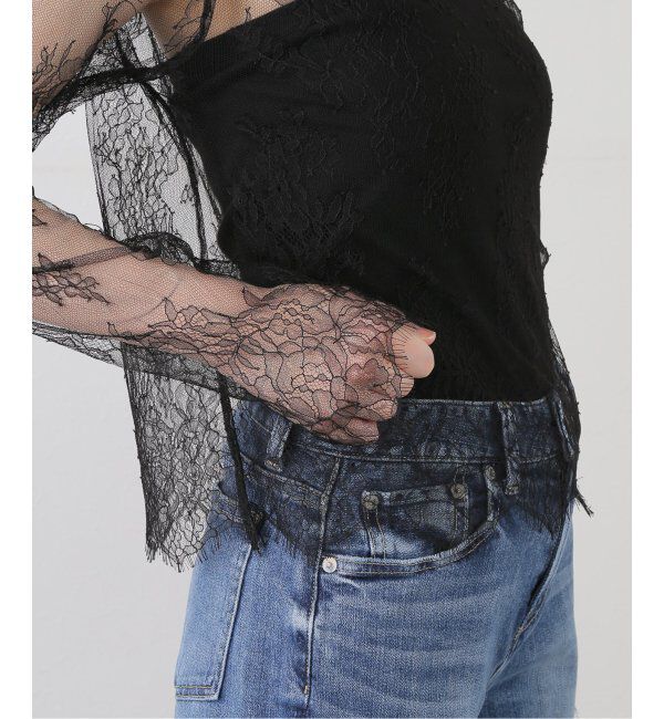 IENA「Maison IENAリバーレースTブラウス」|シャツ・ブラウス|