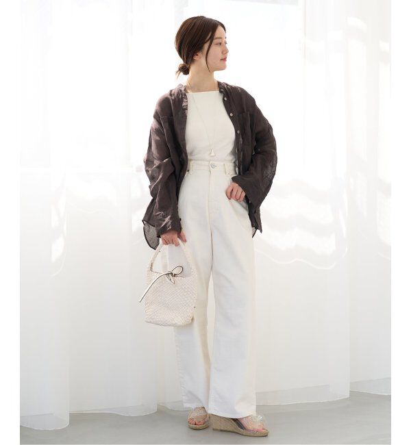 IENA「《追加》ラミーバンドカラーシャツ」|シャツ・ブラウス|