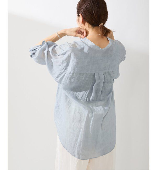 IENA「《追加》ラミーバンドカラーシャツ」|シャツ・ブラウス|