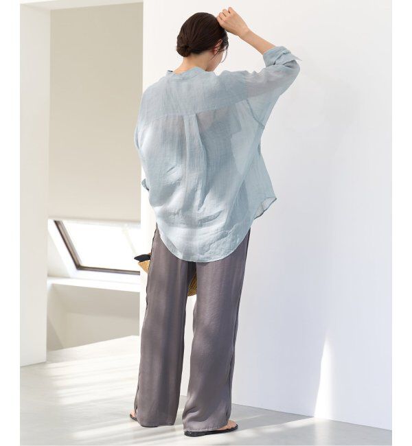 IENA「《追加》ラミーバンドカラーシャツ」|シャツ・ブラウス|