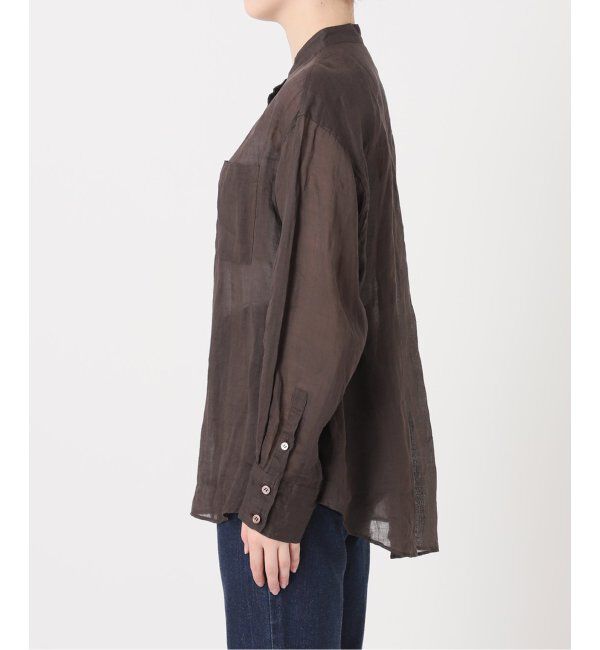 IENA「《追加》ラミーバンドカラーシャツ」|シャツ・ブラウス|