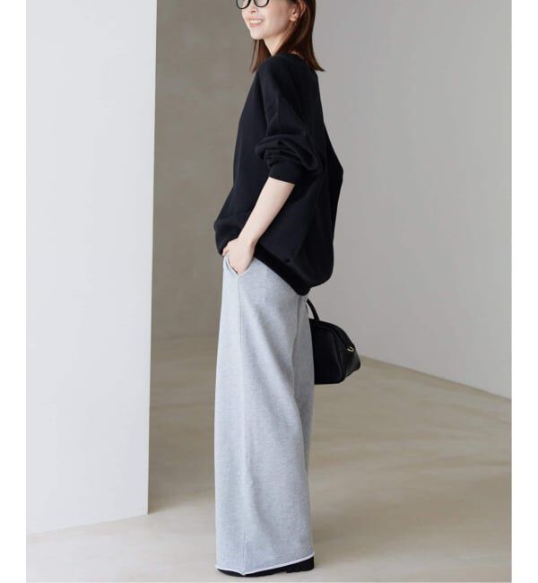 SLOBE IENA「《WEB限定/追加3》ダブルフェイスジャージースナップカーディガン」|カーディガン|