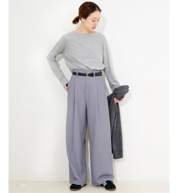 SLOBE IENA「《WEB限定》天竺ベーシックロンTEE」|Tシャツ・カットソー|