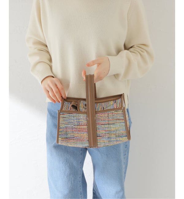 IENA「《別注》A VACATION/ア ヴァケーション SEE SAW BAG LINE CHECK」|ハンドバッグ|