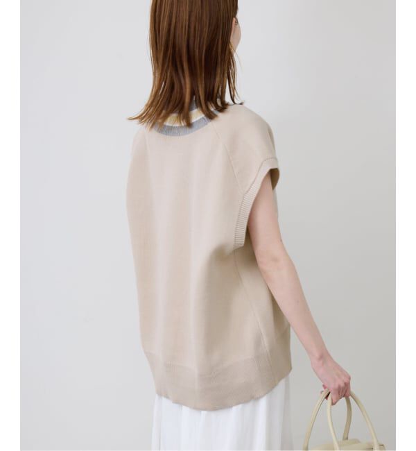 SLOBE IENA「サガラ刺繍レタードベスト」|ベスト・ジレ|