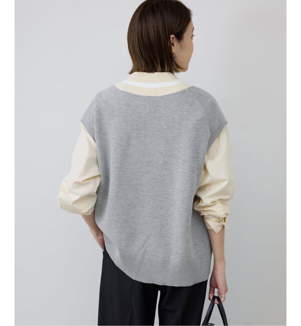 SLOBE IENA「サガラ刺繍レタードベスト」|ベスト・ジレ|