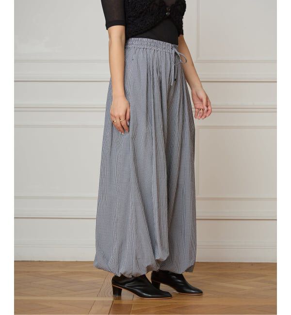 IENA LA BOUCLE「IENA LA BOUCLE ギンガムチェックバルーンレッグパンツ」|その他|