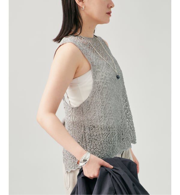 VERMEIL par iena「《予約》ENRICA エンリカ レース柄ニット KNIT225」|ニット・セーター|