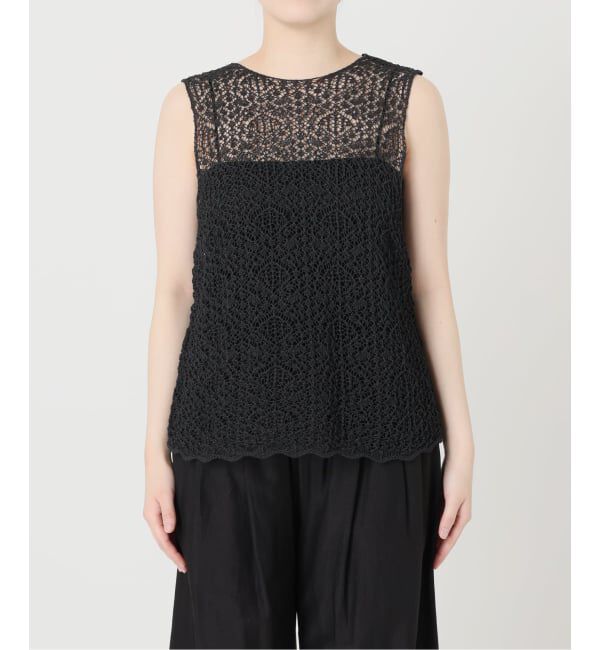 VERMEIL par iena「《予約》ENRICA エンリカ レース柄ニット KNIT225」|ニット・セーター|