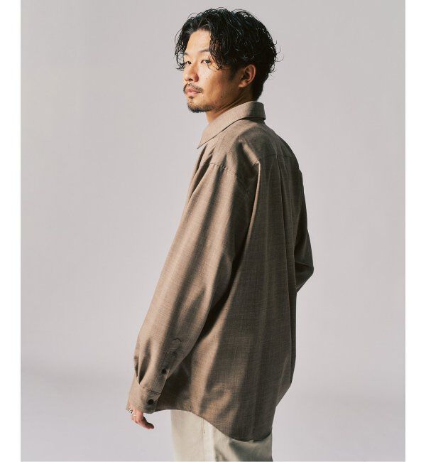 417 EDIFICE「LE JAPON Akita レギュラーウールシャツ」|シャツ・ブラウス|