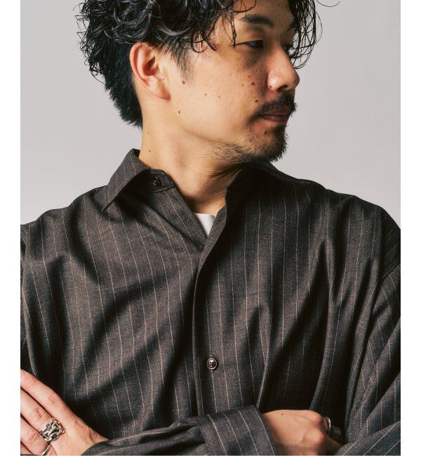 417 EDIFICE「LE JAPON Akita レギュラーウールシャツ」|シャツ・ブラウス|