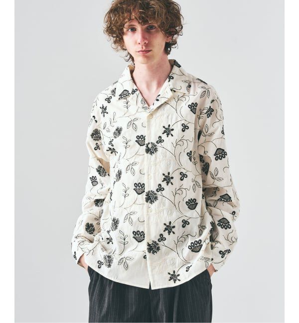 417 EDIFICE「P.A EMBROIDERY シャツ」|シャツ・ブラウス|ホワイト