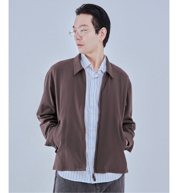 EDIFICE「LEATHER-TRIMMED シャツ ジャケット」|その他|