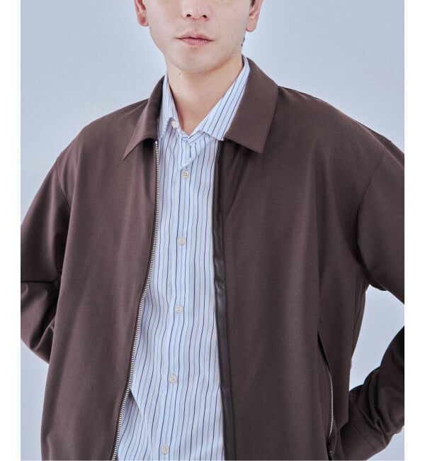EDIFICE「LEATHER-TRIMMED シャツ ジャケット」|その他|