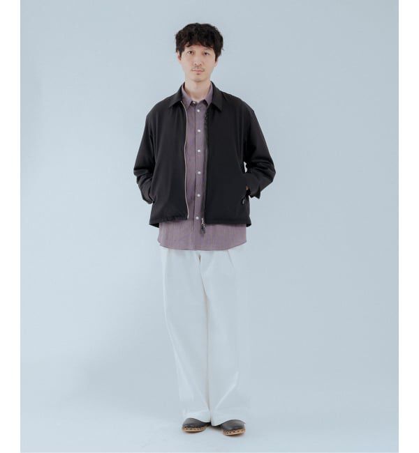 EDIFICE「LEATHER-TRIMMED シャツ ジャケット」|その他|