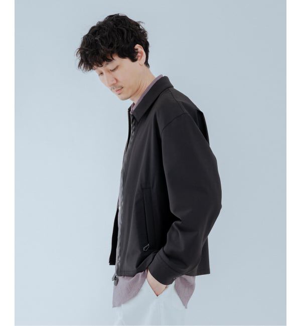 EDIFICE「LEATHER-TRIMMED シャツ ジャケット」|その他|