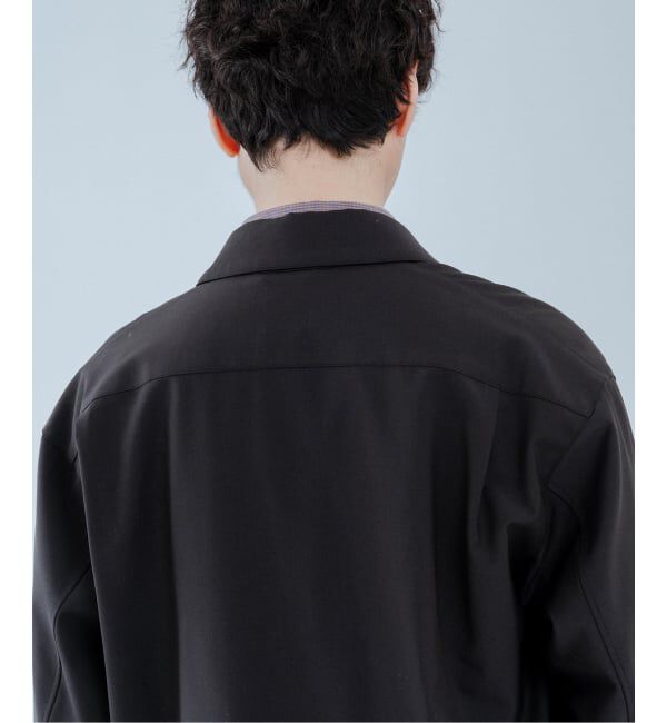 EDIFICE「LEATHER-TRIMMED シャツ ジャケット」|その他|