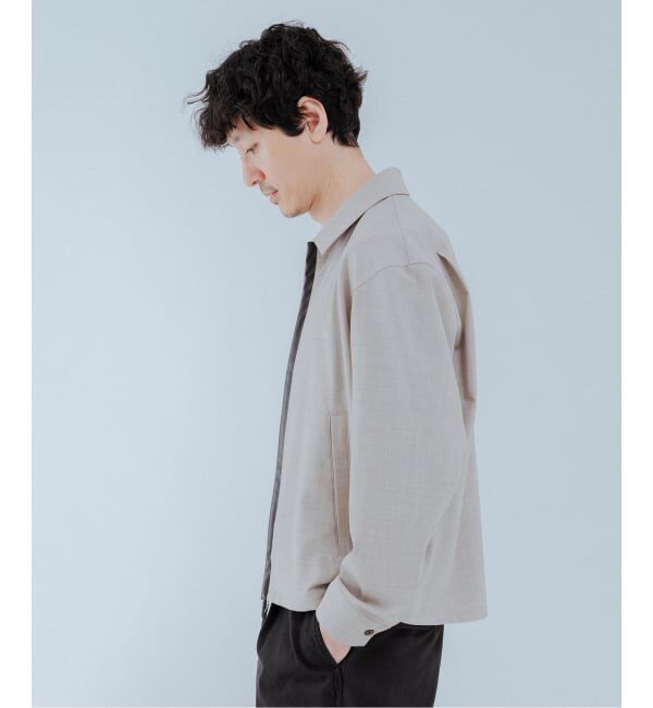 EDIFICE「LEATHER-TRIMMED シャツ ジャケット」|その他|