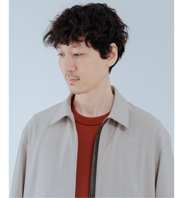 EDIFICE「LEATHER-TRIMMED シャツ ジャケット」|その他|