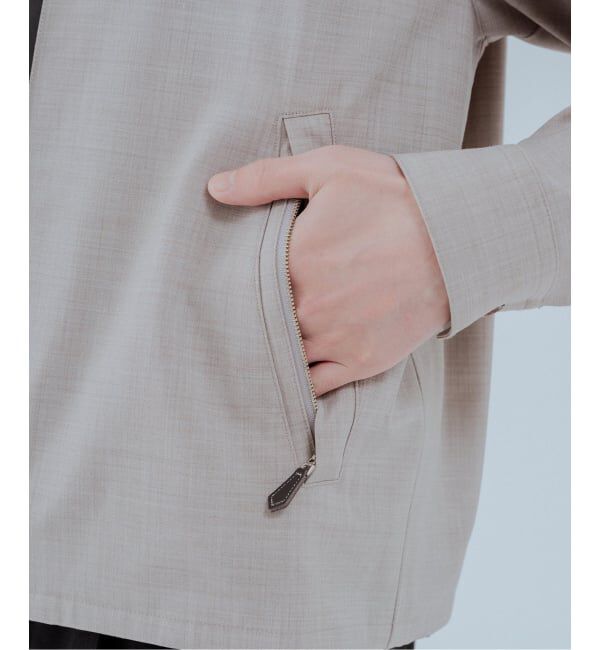 EDIFICE「LEATHER-TRIMMED シャツ ジャケット」|その他|