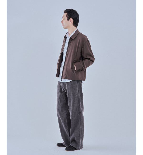 EDIFICE「LEATHER-TRIMMED シャツ ジャケット」|その他|