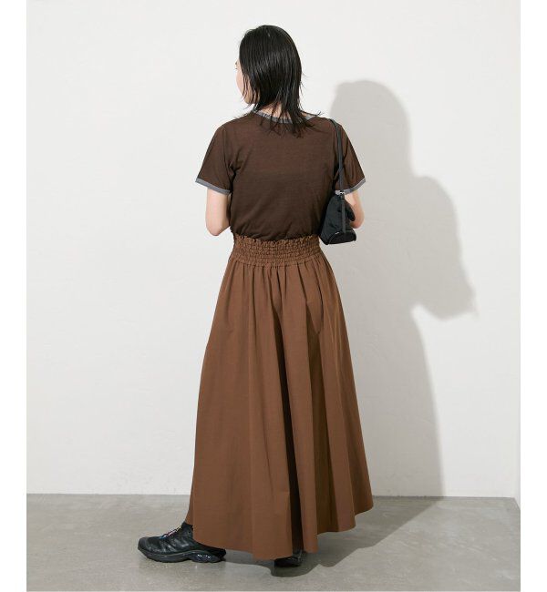 JOURNAL STANDARD「【撥水/接触冷感/洗える/UVカット】リネンナイロンストレッチギャザースカート」|スカート|