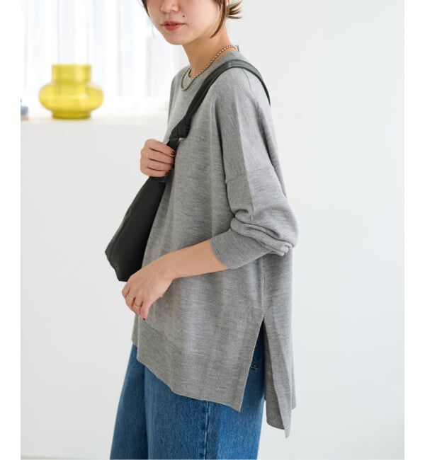 JOURNAL STANDARD relume「《一部WEB限定追加3》BiellaYarnワイドクルーネックプルオーバー」|ニット・セーター|