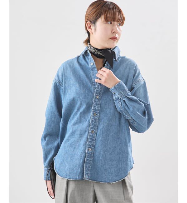 journal standard L'essage「【JANE SMITH/ジェーンスミス】8oz DENIM REGULAR COLLAR：シャツ」|シャツ・ブラウス|
