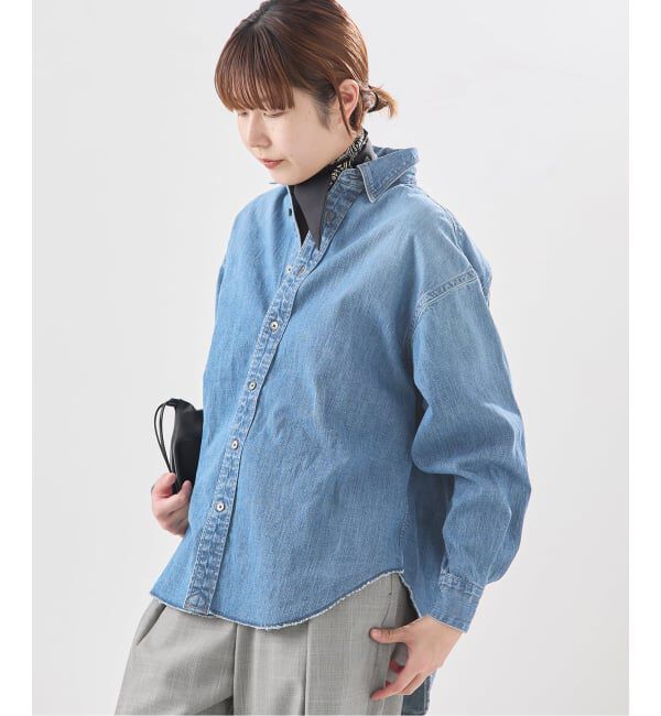 journal standard L'essage「【JANE SMITH/ジェーンスミス】8oz DENIM REGULAR COLLAR：シャツ」|シャツ・ブラウス|