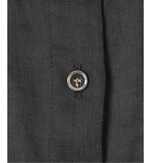 Spick and Span「《ゆったりサイズ》追加予約 80リネンカシュクール ビッグシャツ」|シャツ・ブラウス|