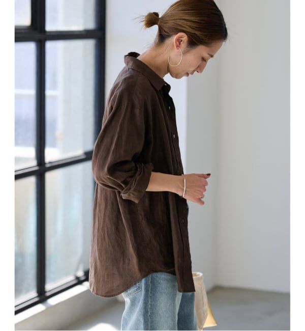 FRAMeWORK「≪新色 / 追加≫フレンチリネンレギュラーシャツ」|シャツ・ブラウス|