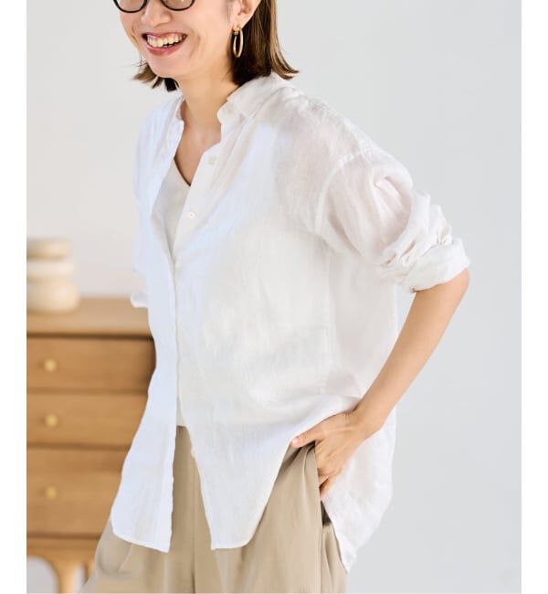 FRAMeWORK「≪新色 / 追加≫フレンチリネンレギュラーシャツ」|シャツ・ブラウス|