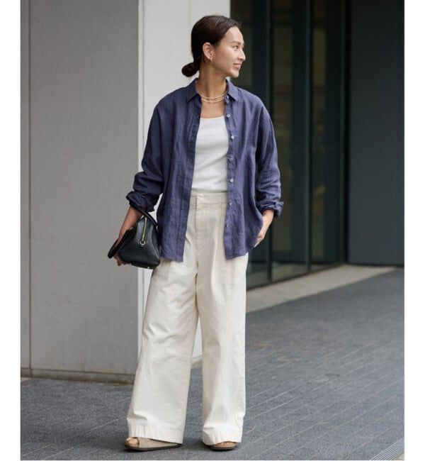 FRAMeWORK「≪新色 / 追加≫フレンチリネンレギュラーシャツ」|シャツ・ブラウス|