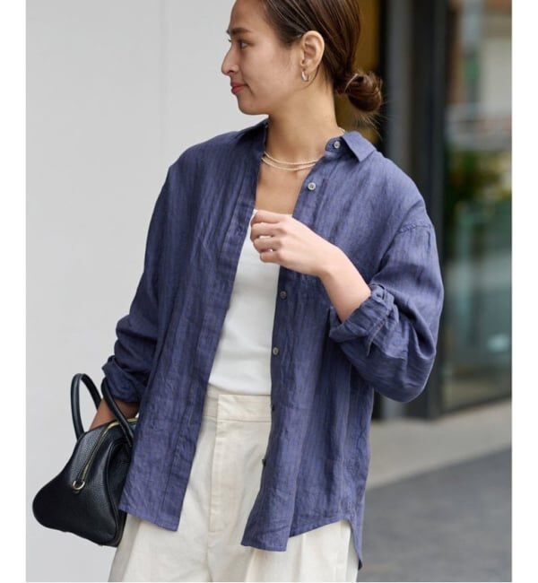 FRAMeWORK「≪新色 / 追加≫フレンチリネンレギュラーシャツ」|シャツ・ブラウス|