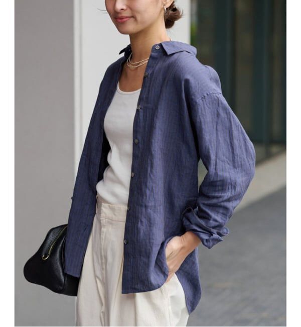 FRAMeWORK「≪新色 / 追加≫フレンチリネンレギュラーシャツ」|シャツ・ブラウス|