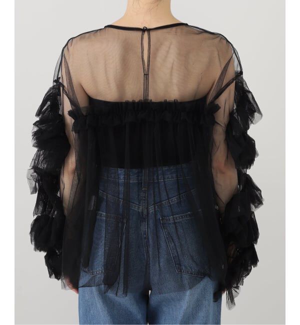  「《追加3》デコラティブチュールトップス」|シャツ・ブラウス|