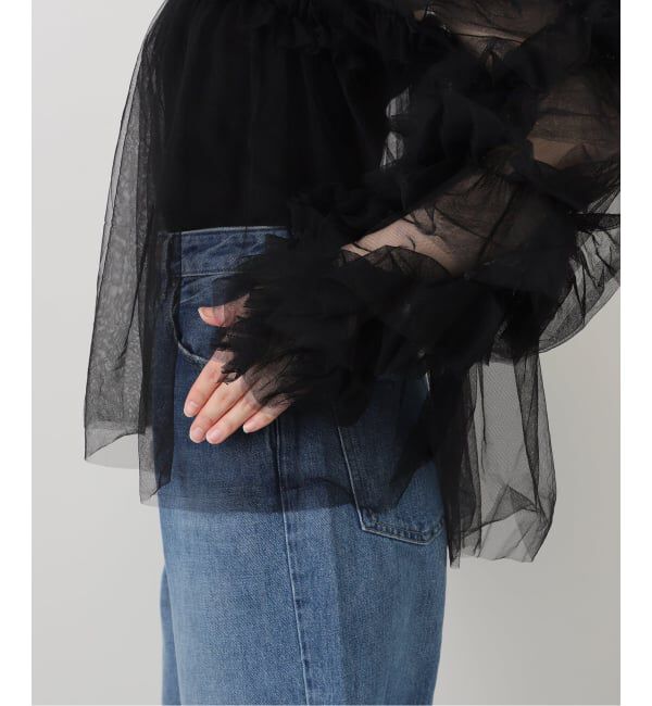  「《追加3》デコラティブチュールトップス」|シャツ・ブラウス|