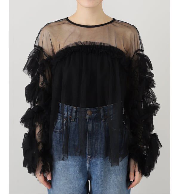  「《追加3》デコラティブチュールトップス」|シャツ・ブラウス|