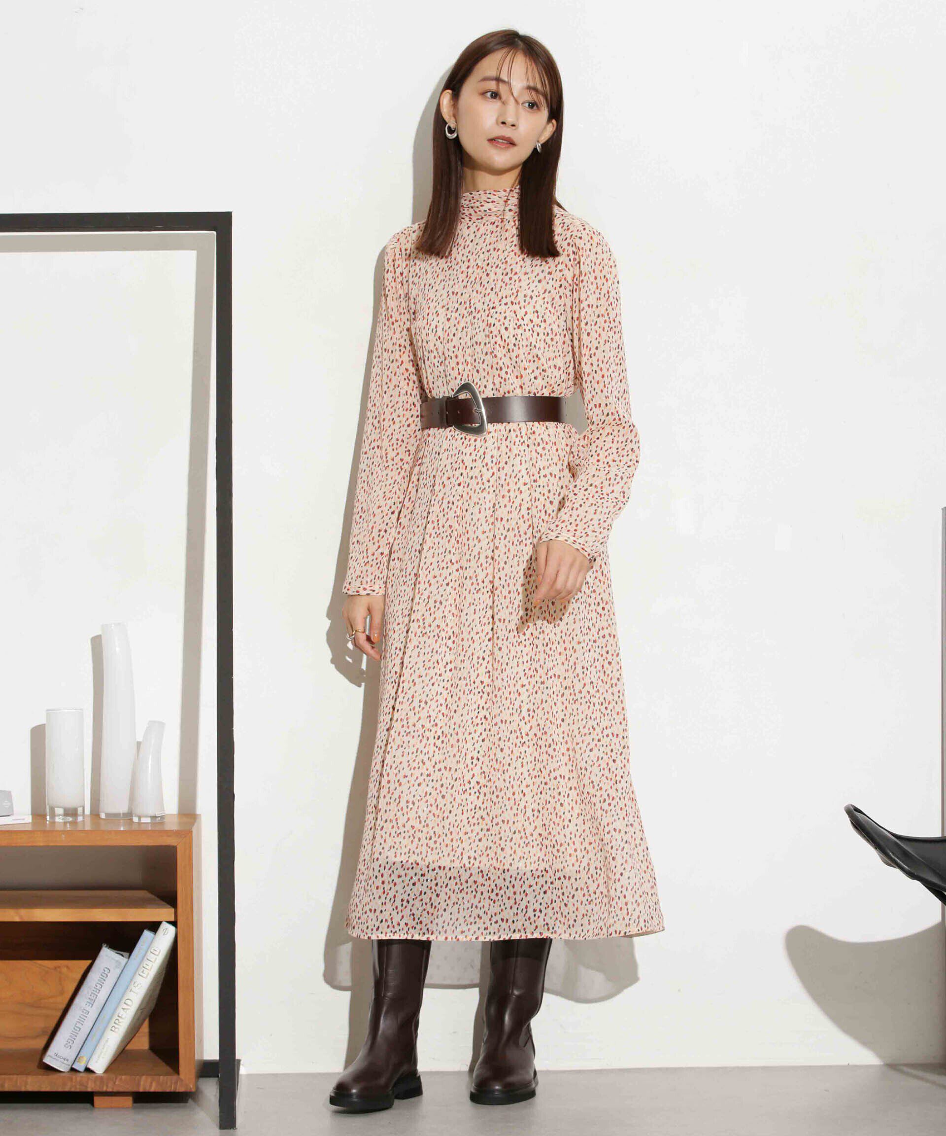 nano･universe「フィルムドットシフォンタックワンピース」|ワンピース|