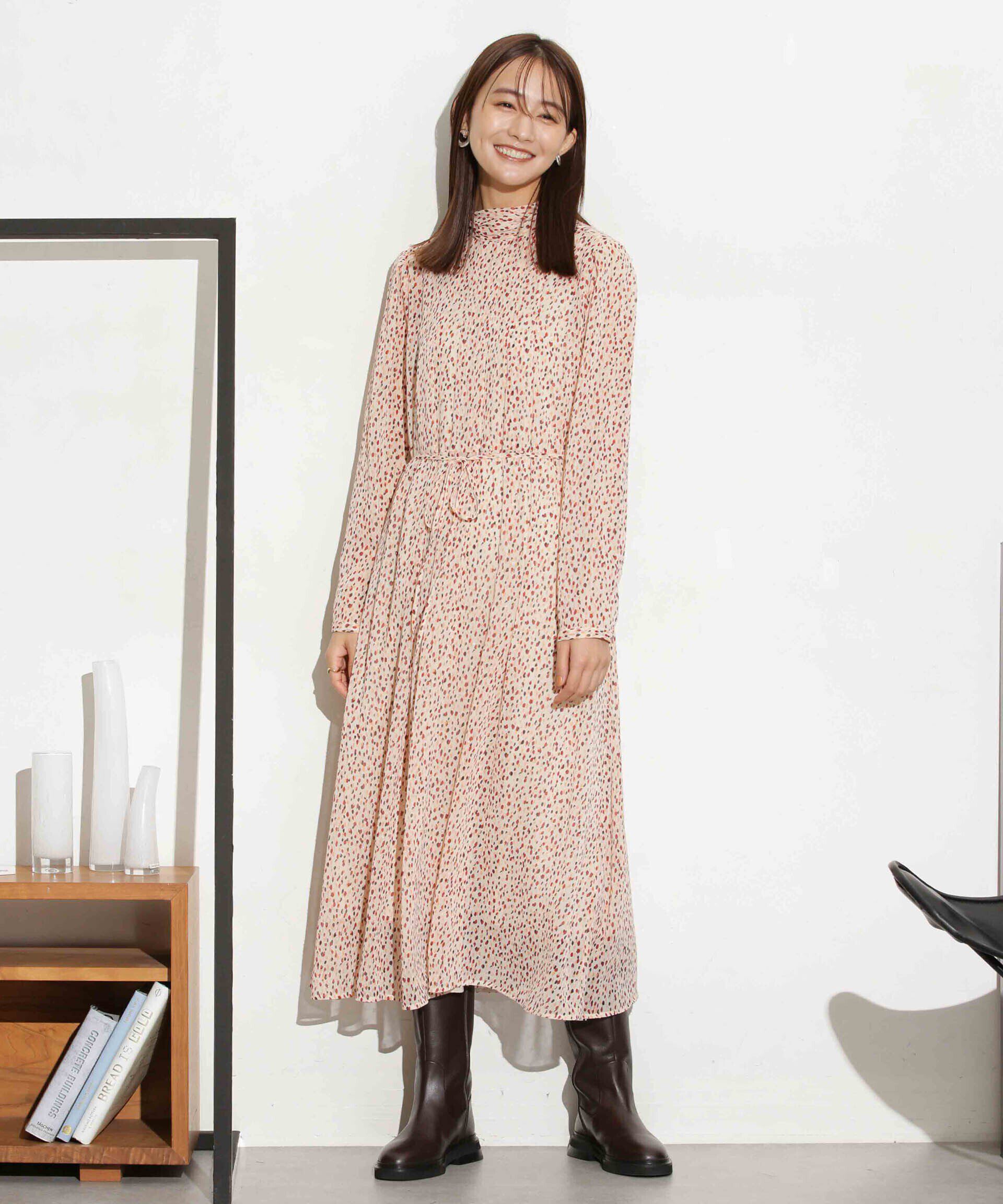 nano･universe「フィルムドットシフォンタックワンピース」|ワンピース|