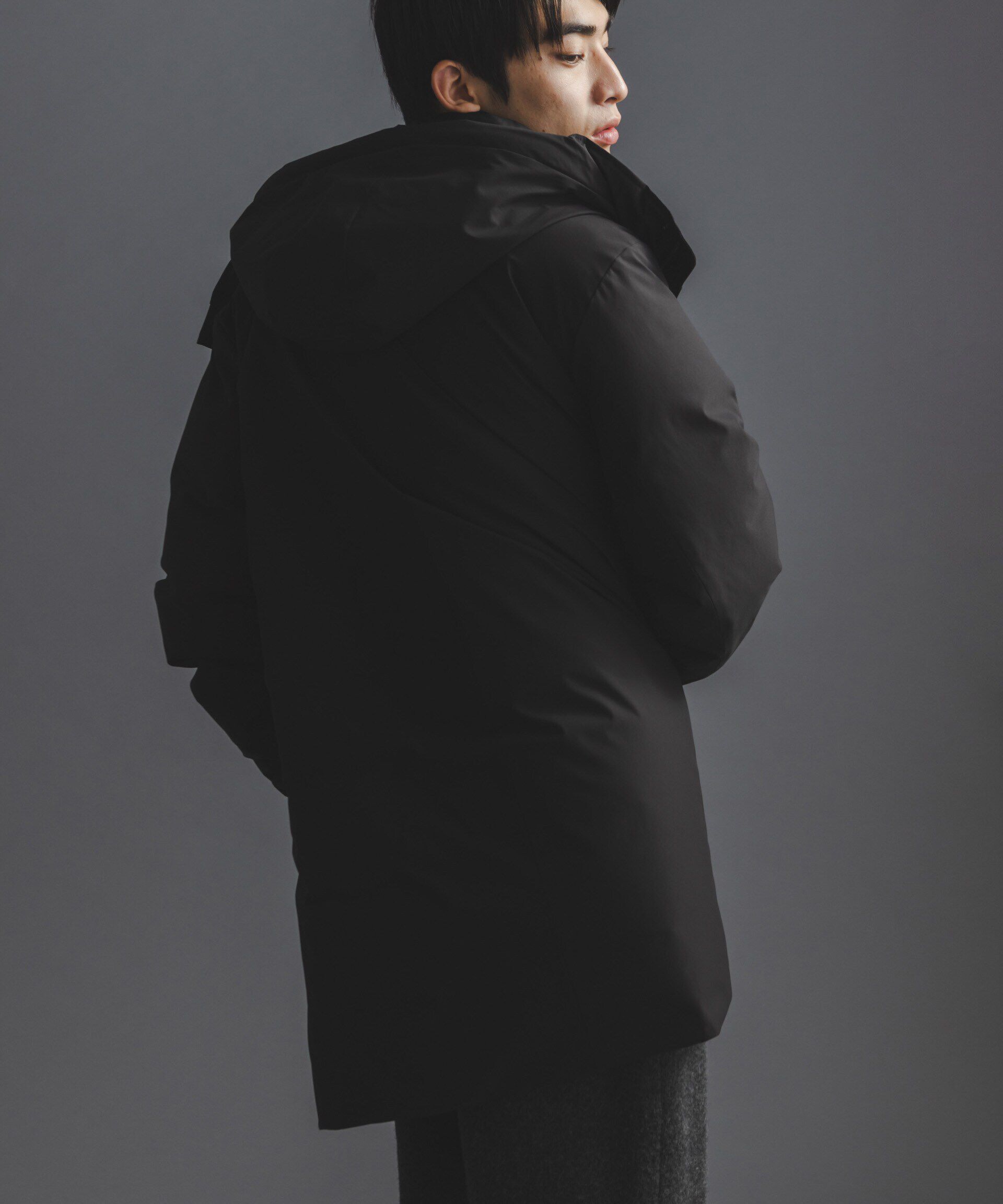 nano･universe「「西川ダウン(R)」ロングフードダウン」|ダウン|