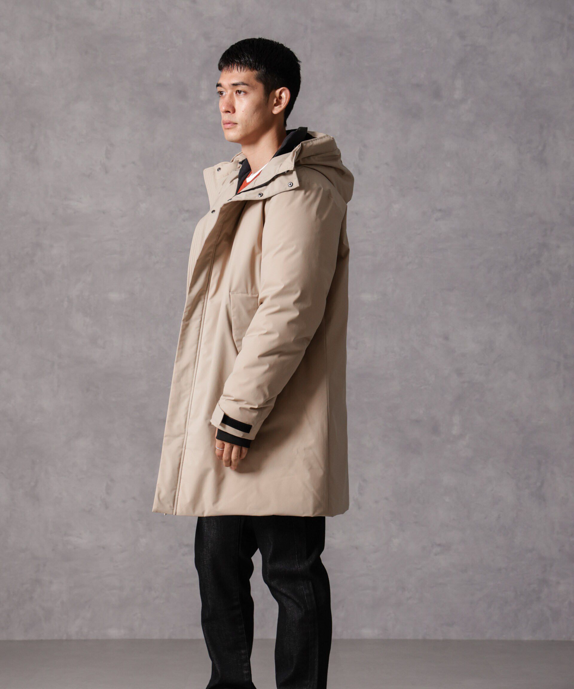 nano･universe「「西川ダウン(R)」ロングフードダウン」|ダウン|