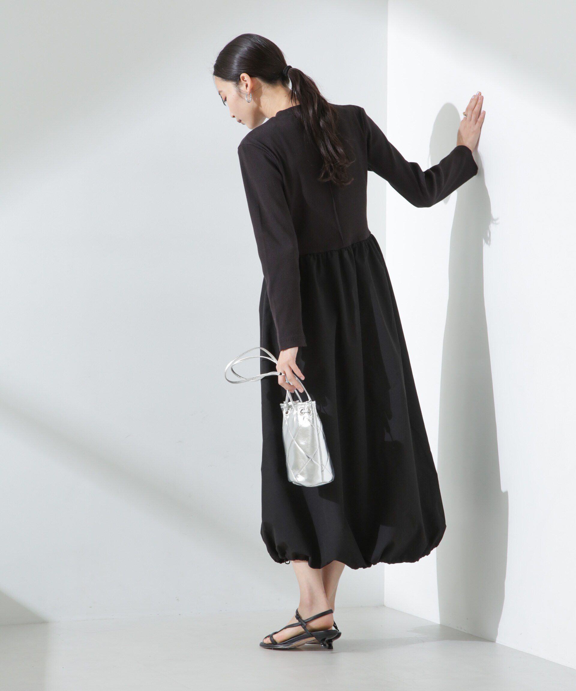 nano･universe「バルーン2WAYコンビワンピース」|ワンピース|