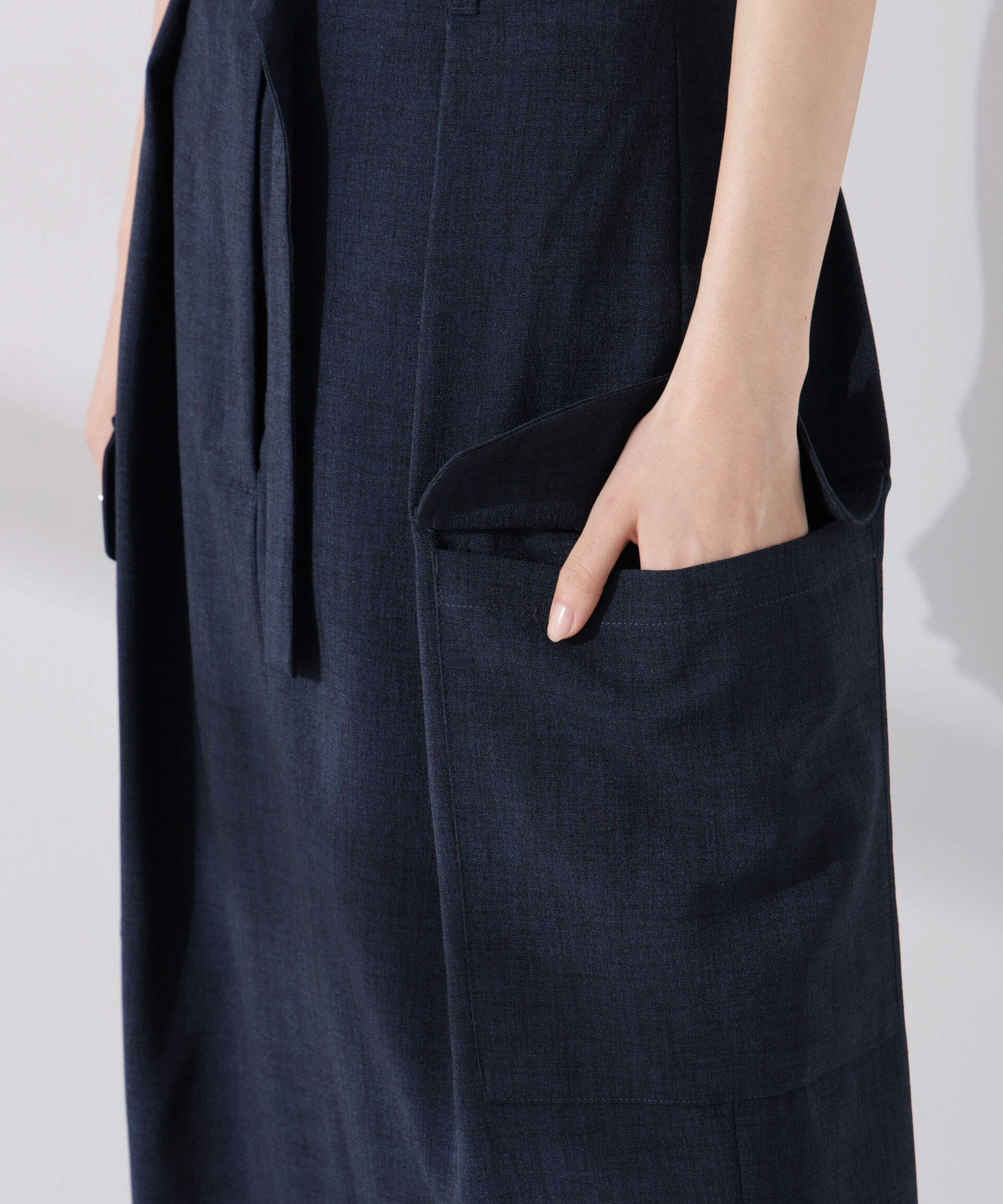 nano･universe「多機能素材ベルト付ポケットディティールスカート（セットアップ可）」|スカート|