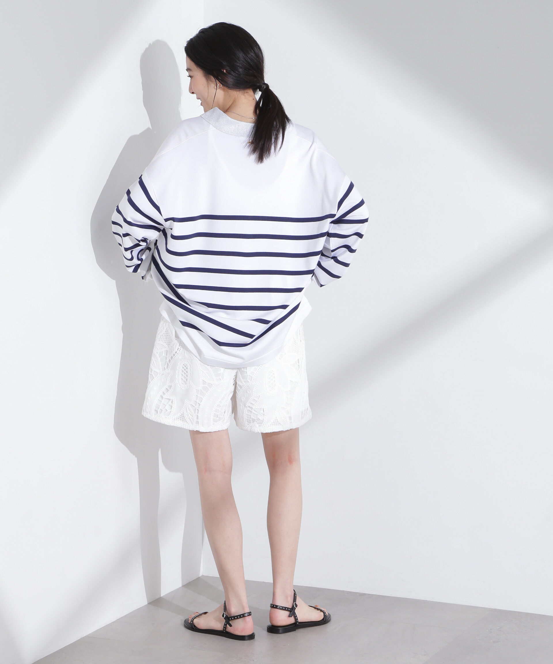 nano･universe「イージーレースショートパンツ」|チノ|